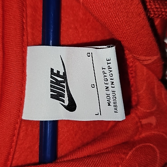 Nike Red Sweatshirt and Sweatpants Athletic Sweatsuit - Picture 6 of 16